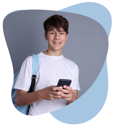 boy with cell